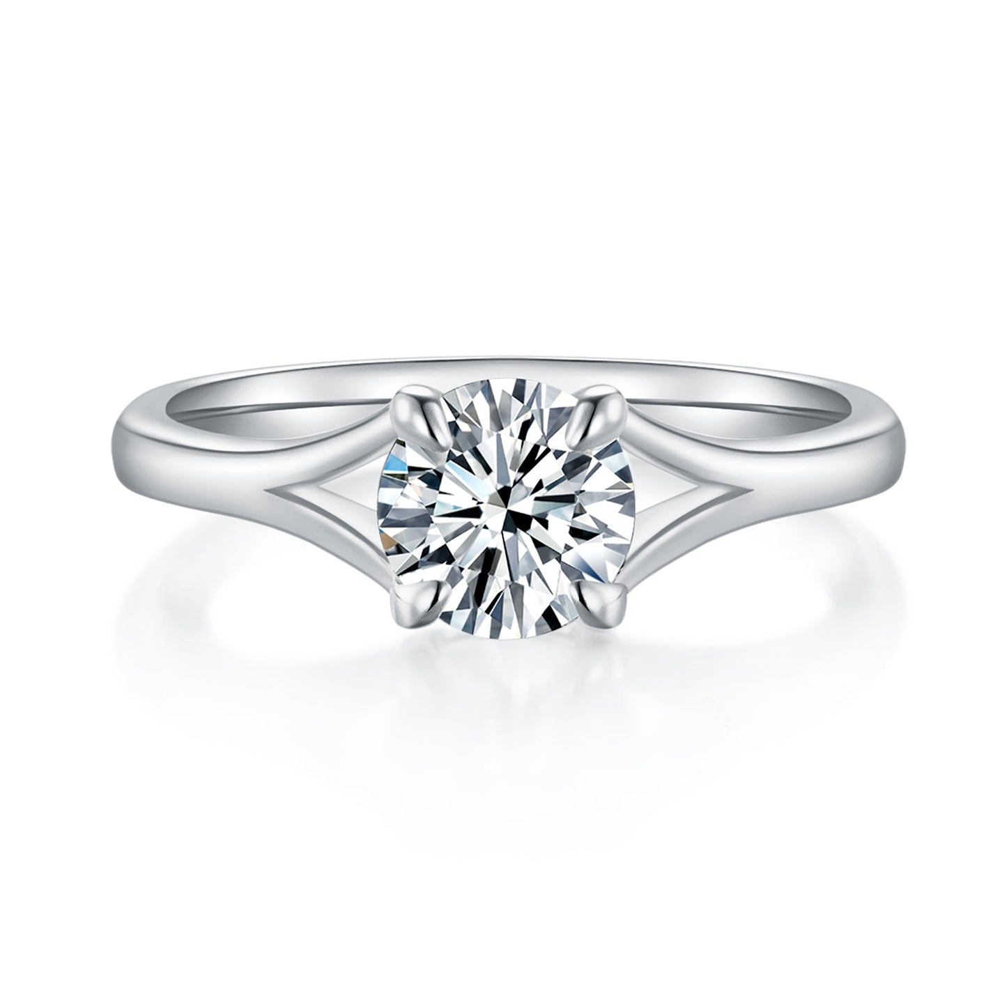 Carina Solitaire Diamond Ring With 2.02 Ct. Round Shape Lab Grown Diamond - Precious Lab