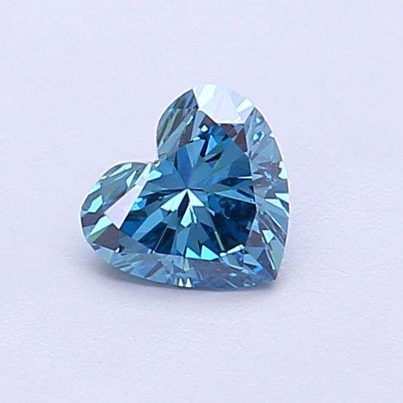 0.42 Ct. Blue Color VS1 Clarity Heart Shape Lab Grown Fancy Diamond