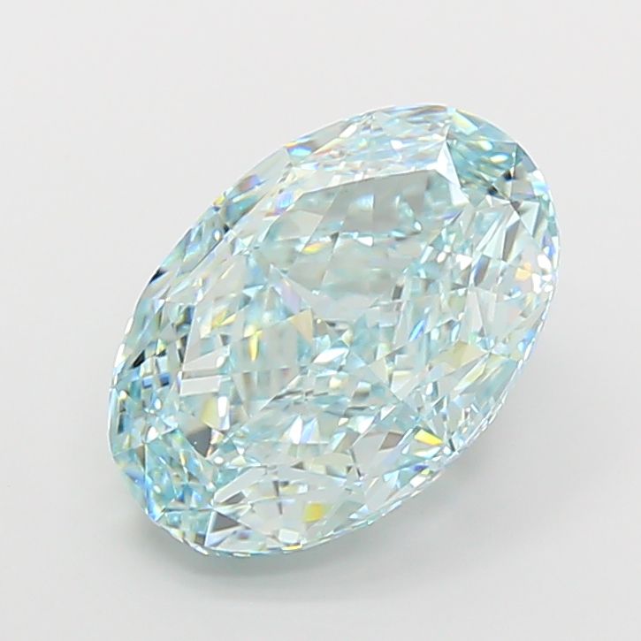 10.0 Ct. Blue Color VS1 Clarity Oval Shape Lab Grown Fancy Diamond