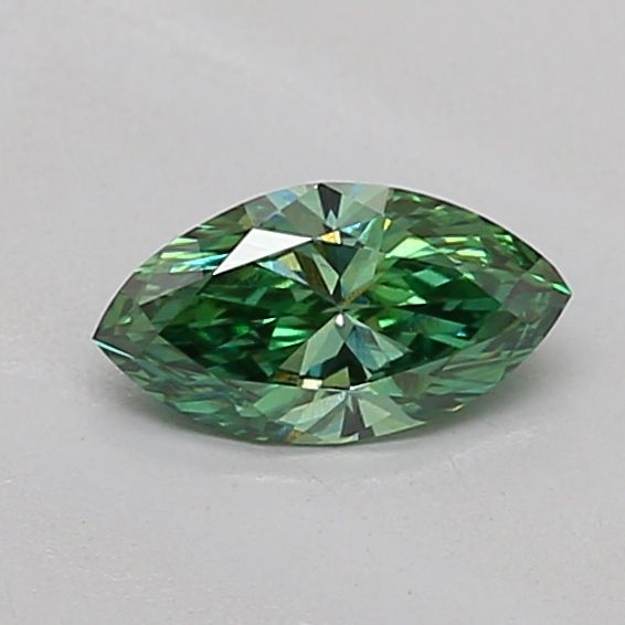 0.34 Ct. Green Color VS1 Clarity Marquise Shape Lab Grown Fancy Diamond