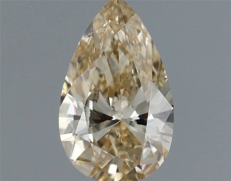 0.33 Ct. Yellow Color VVS1 Clarity Pear Shape Lab Grown Fancy Diamond