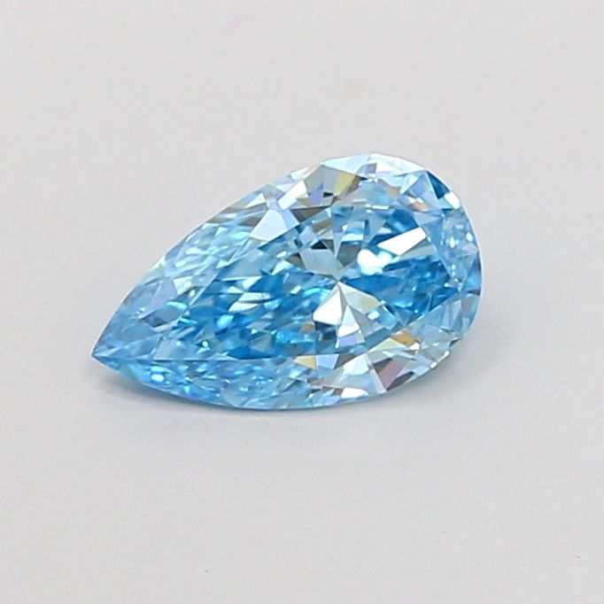 0.59 Ct. Blue Color VS1 Clarity Pear Shape Lab Grown Fancy Diamond