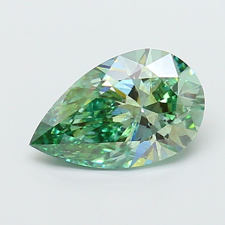2.06 Ct. Green Color SI2 Clarity Pear Shape Lab Grown Fancy Diamond