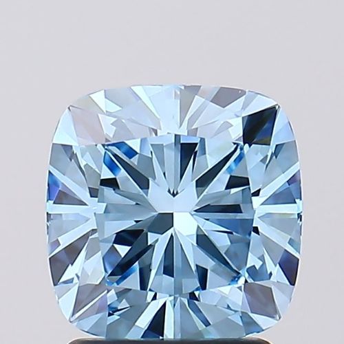2.01 Ct. Blue Color VVS2 Clarity Cushion Shape Lab Grown Fancy Diamond
