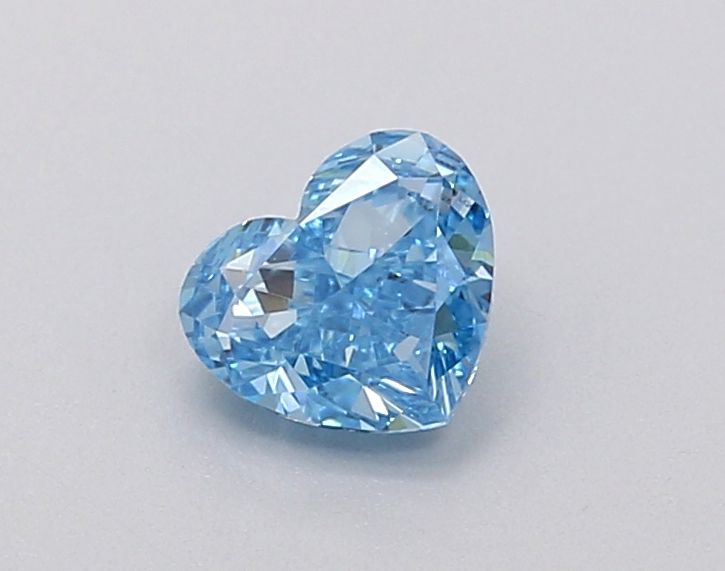 0.44 Ct. Blue Color VS1 Clarity Heart Shape Lab Grown Fancy Diamond