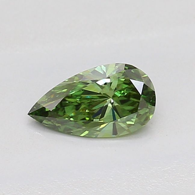 0.33 Ct. Green Color VS1 Clarity Pear Shape Lab Grown Fancy Diamond