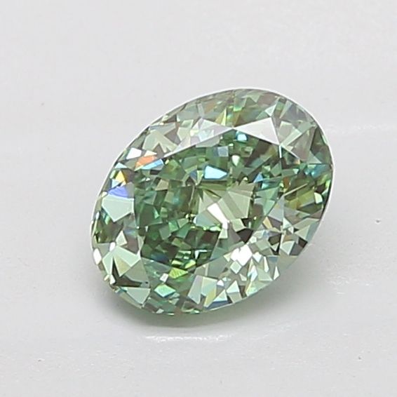 1.54 Ct. Green Color VS1 Clarity Oval Shape Lab Grown Fancy Diamond