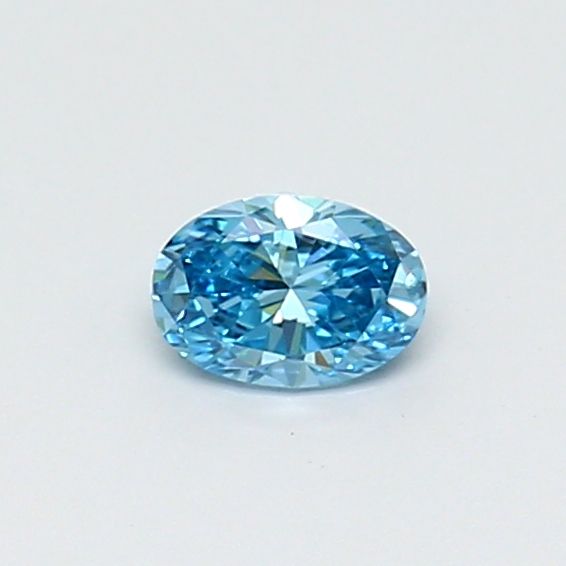 0.31 Ct. Blue Color VVS2 Clarity Oval Shape Lab Grown Fancy Diamond