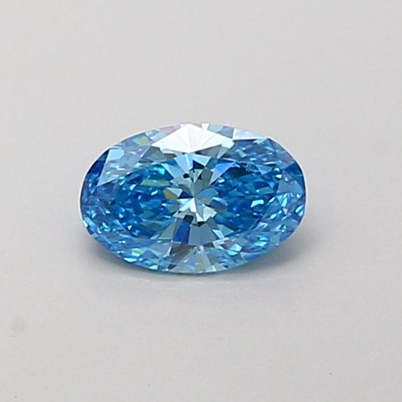 0.32 Ct. Blue Color VS1 Clarity Oval Shape Lab Grown Fancy Diamond