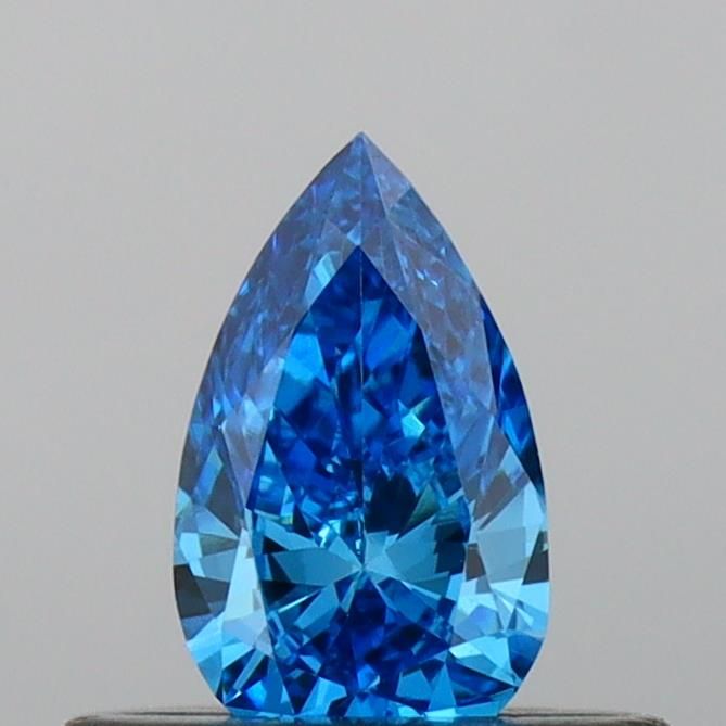 0.33 Ct. Blue Color VS1 Clarity Pear Shape Lab Grown Fancy Diamond