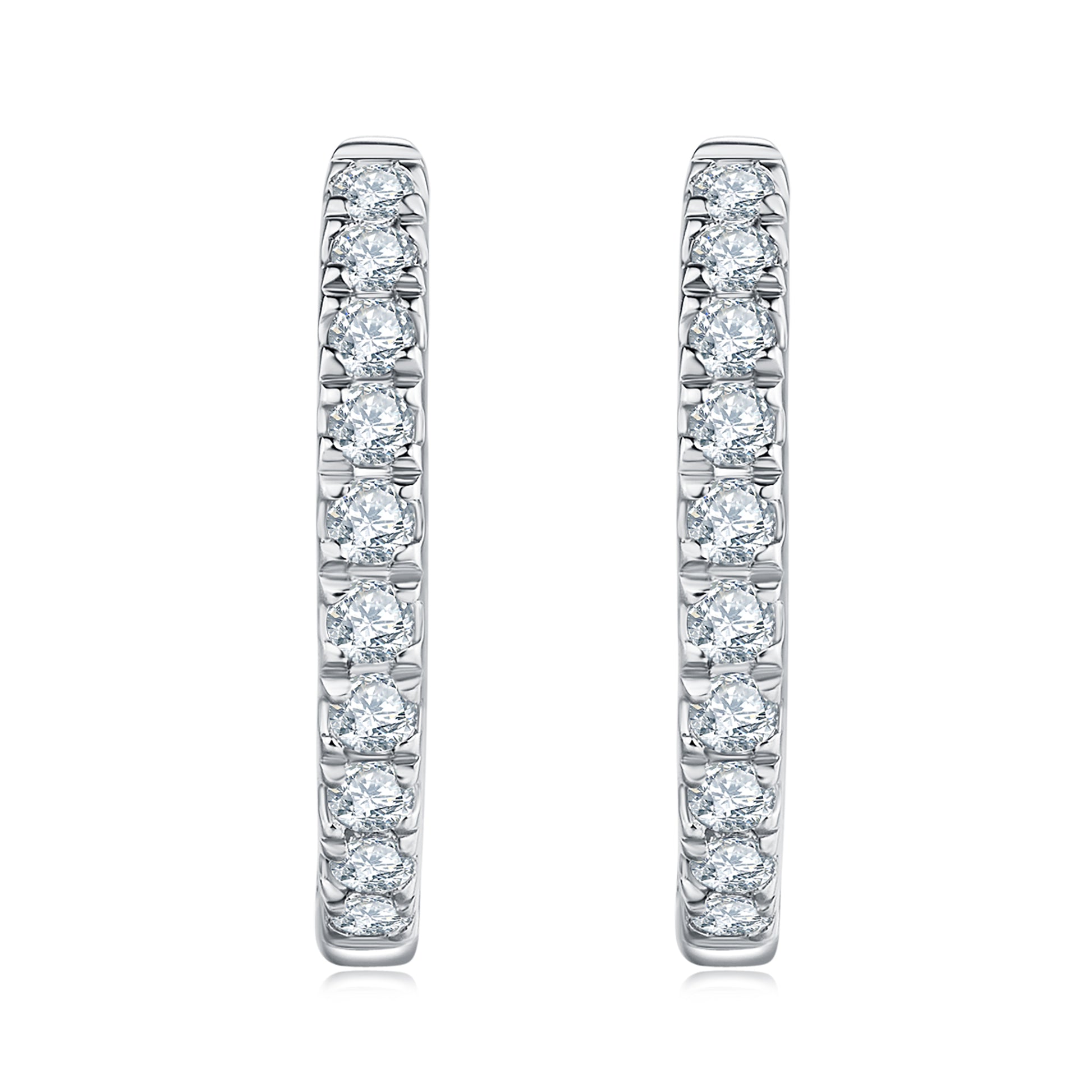 Hoop Diamond Earrings