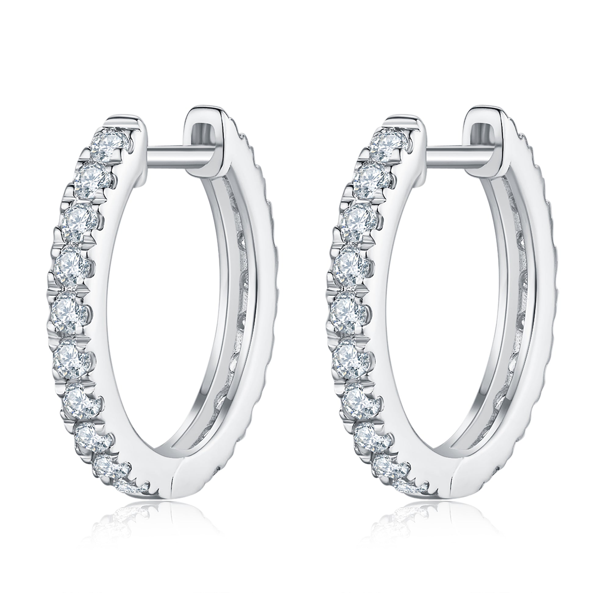 Hoop Diamond Earrings