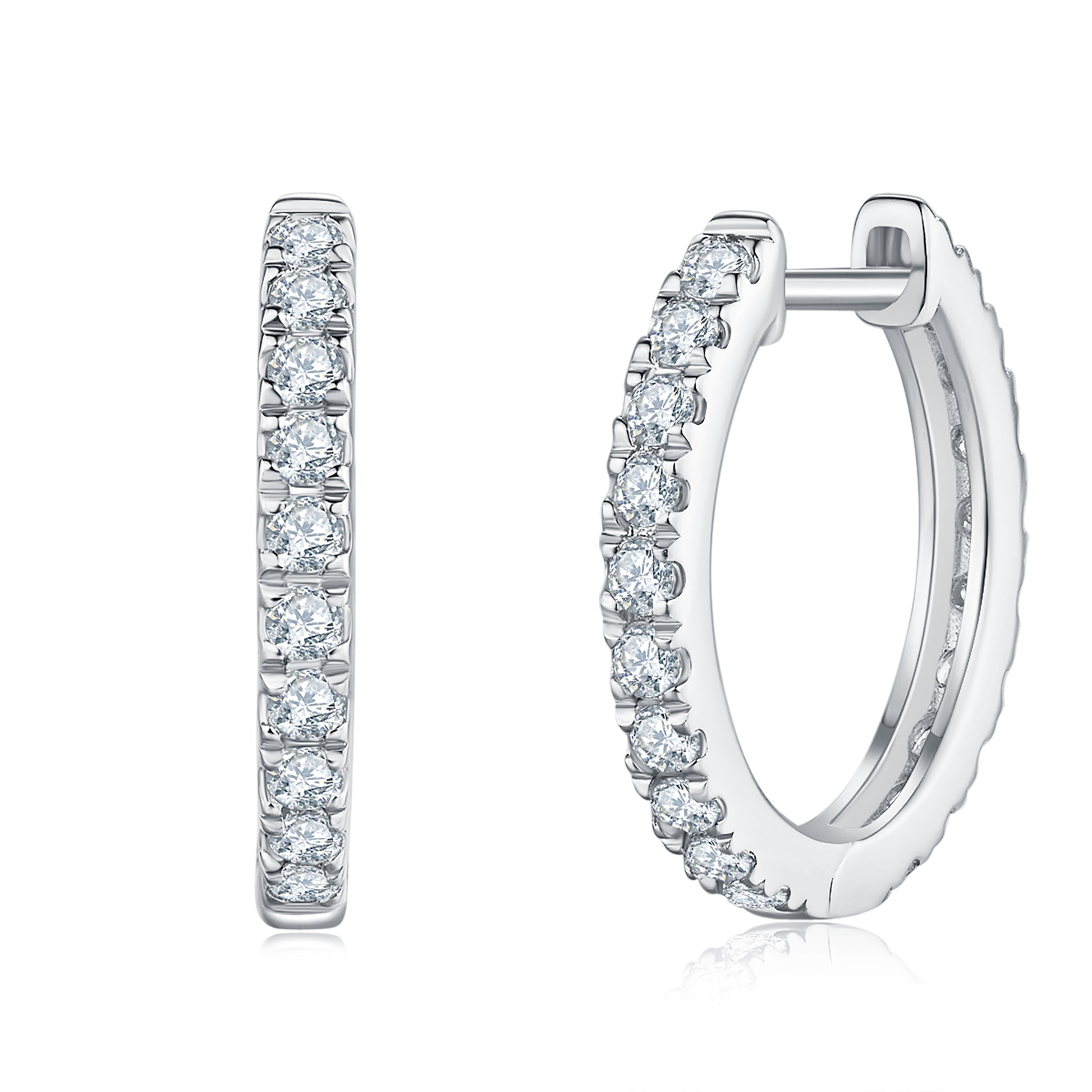 Hoop Diamond Earrings