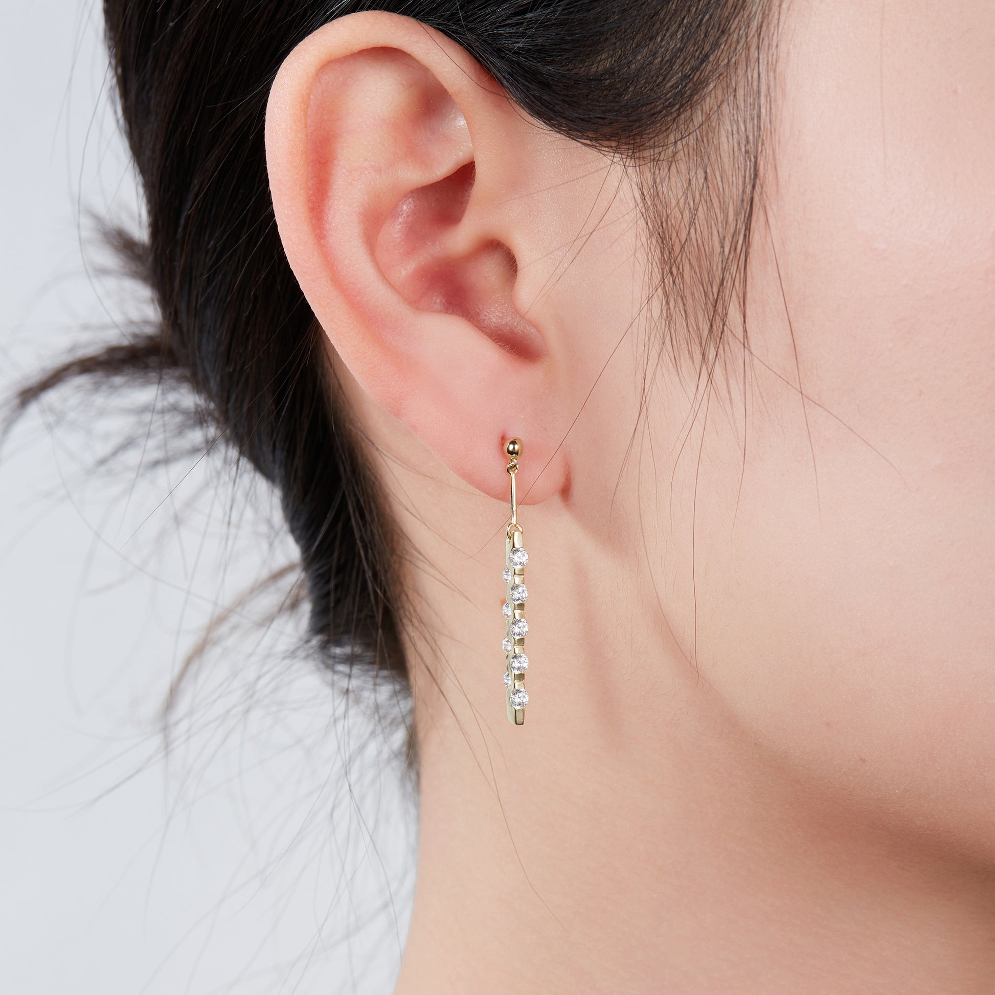 Drop Diamond Earrings
