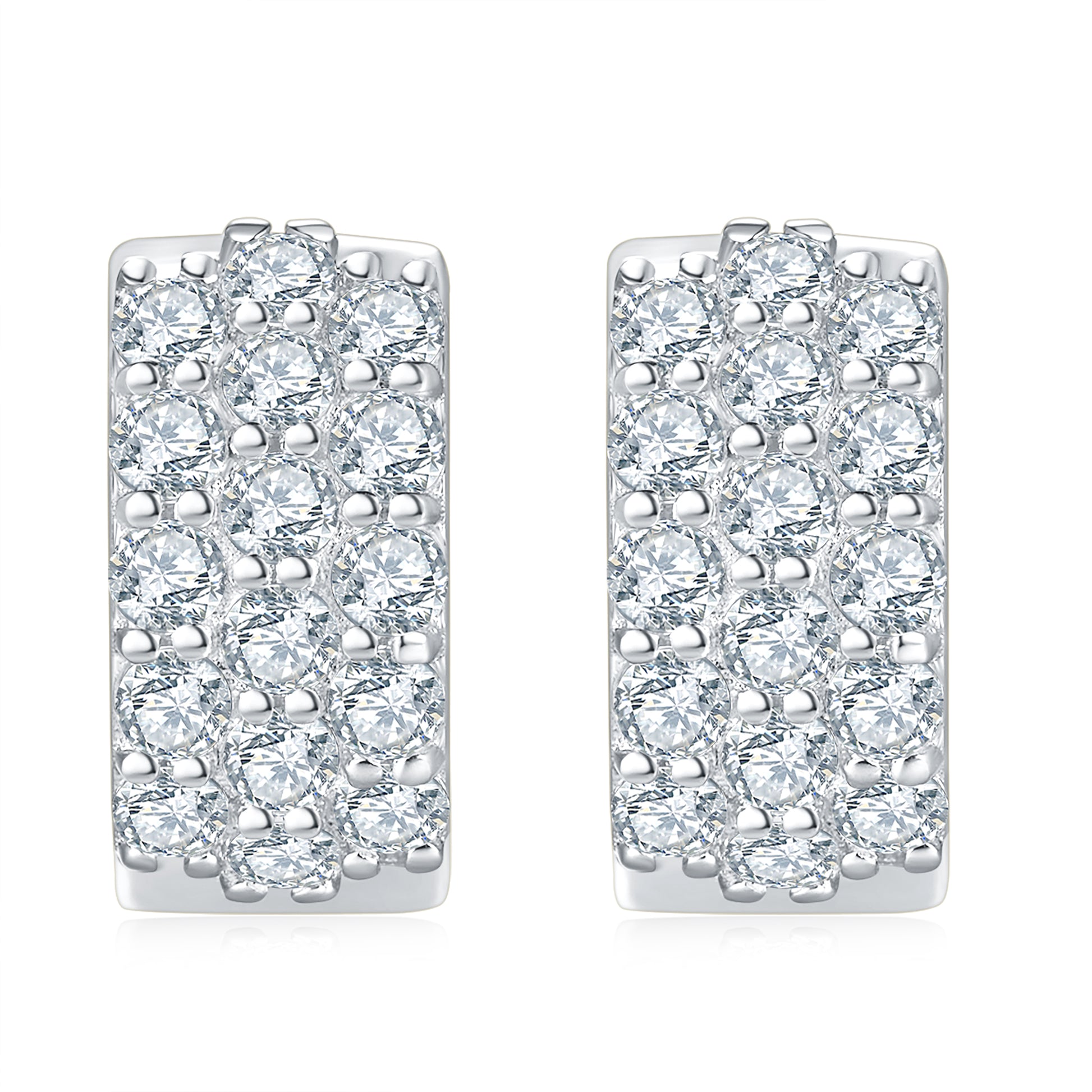 Petite Hoop Diamond Earrings