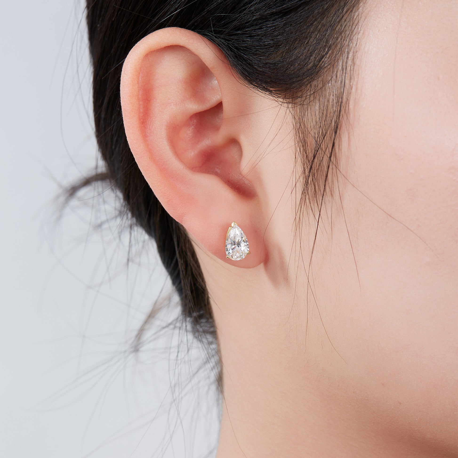 Pear Shape Studs