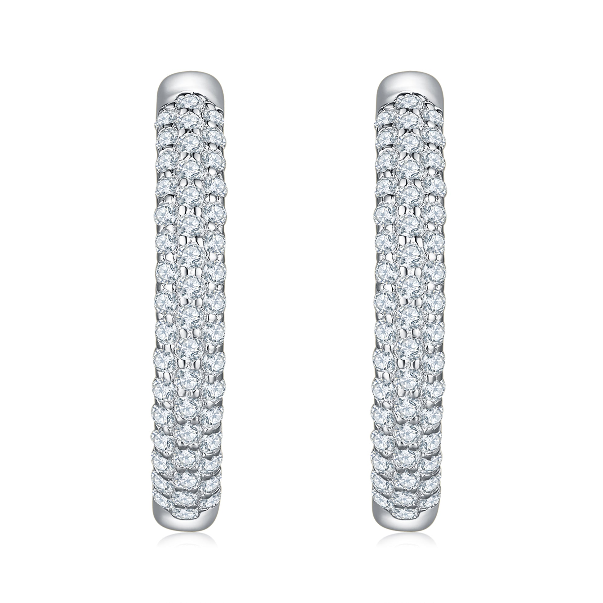 Hoop Diamond Earrings