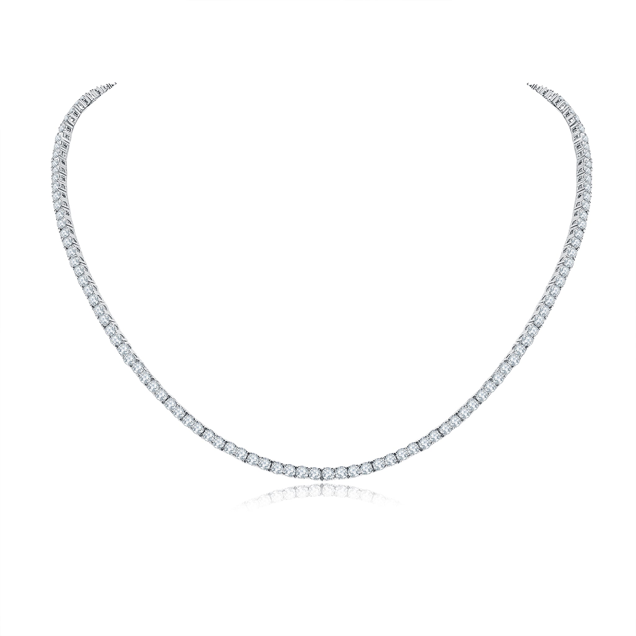 Classic 10ct 'Tennis' Diamond Necklace