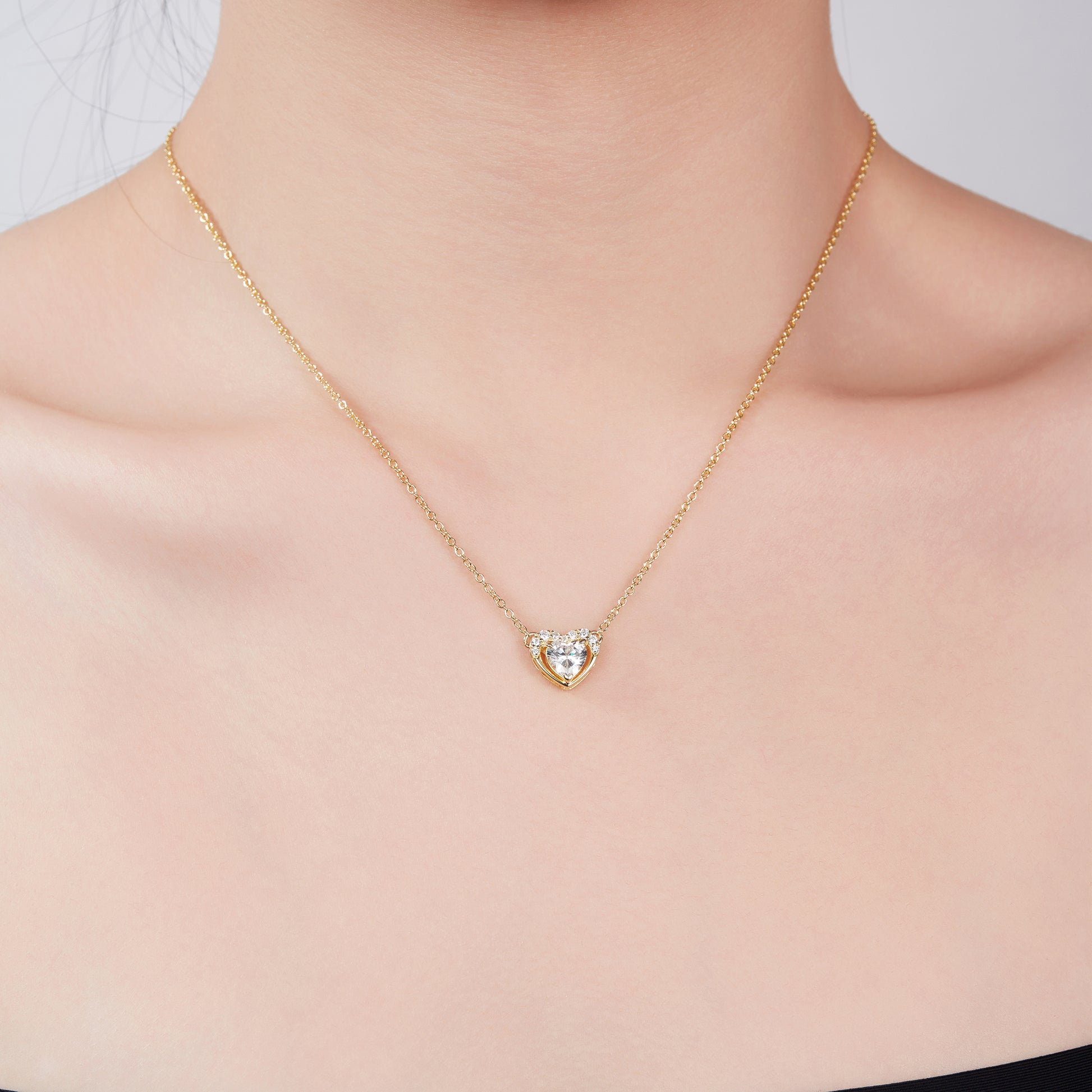 Heart Charm Diamond Pendant