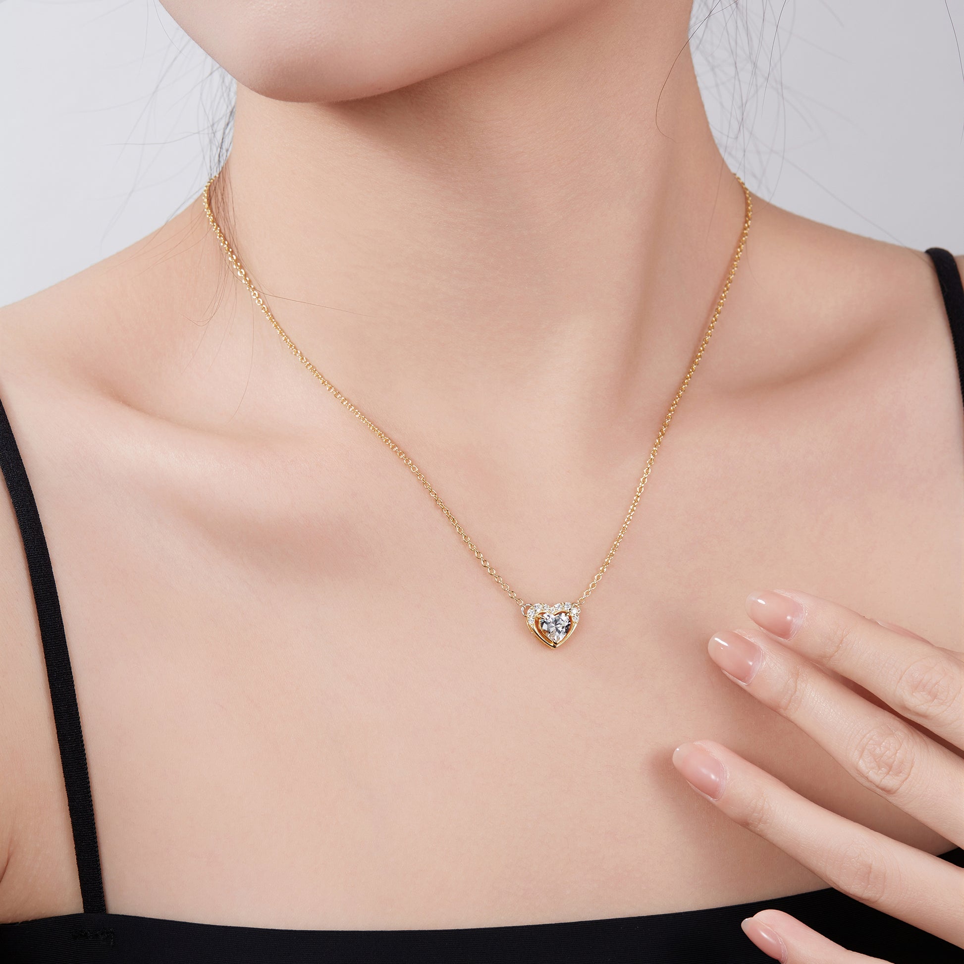 Heart Charm Diamond Pendant