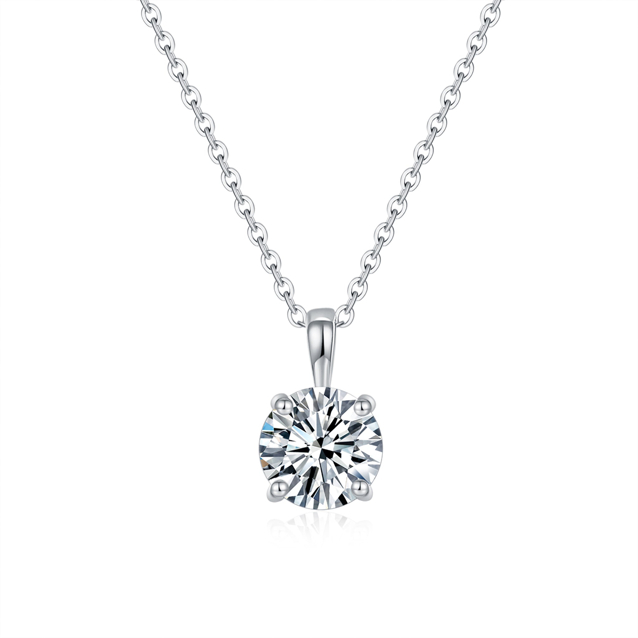 Classic Round Solitaire Diamond Pendant