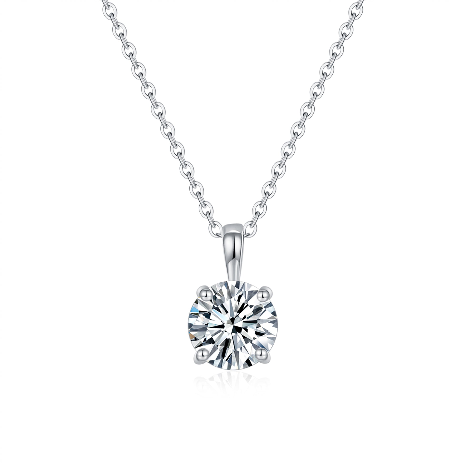 Classic Round Solitaire Diamond Pendant