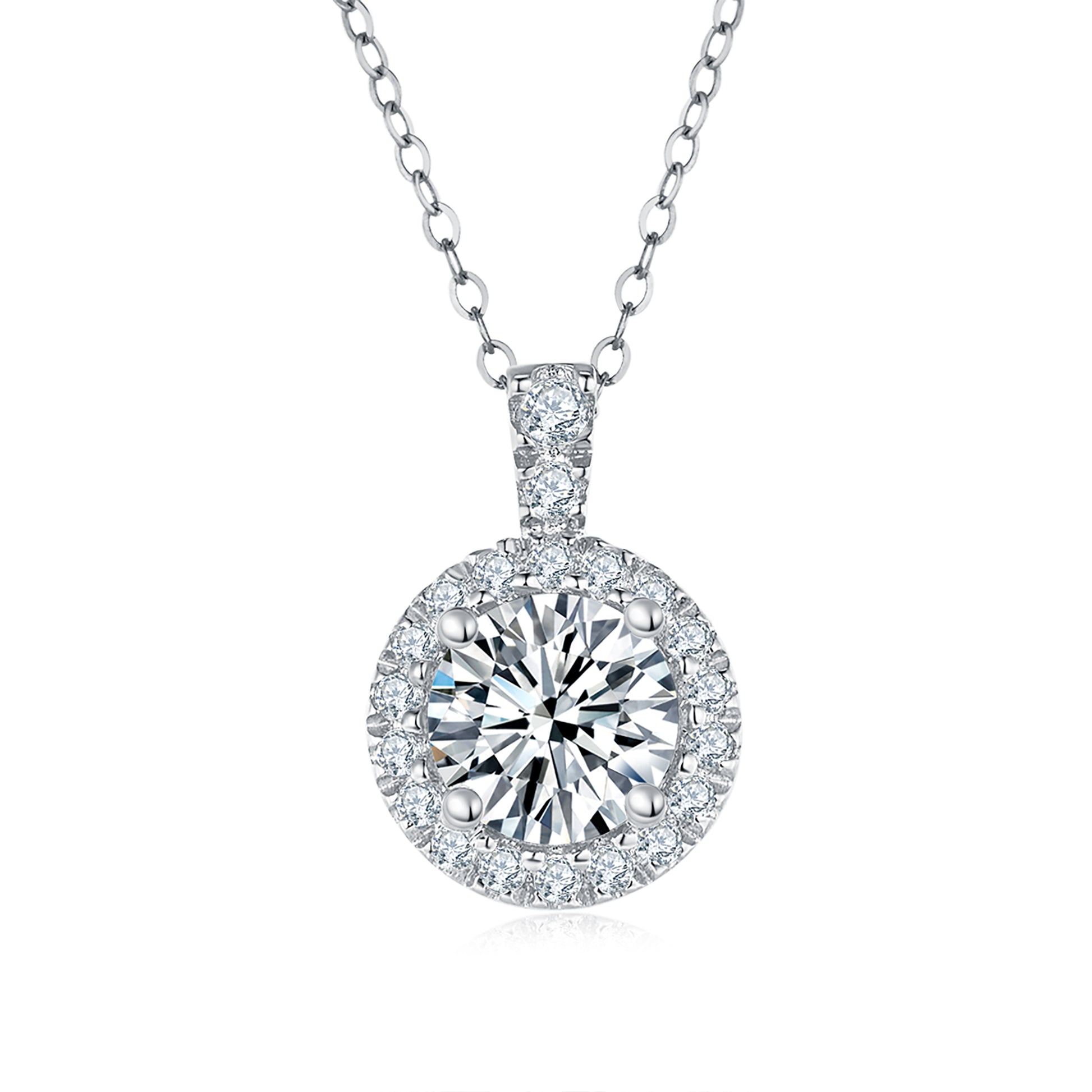 Classic Halo Diamond Pendant