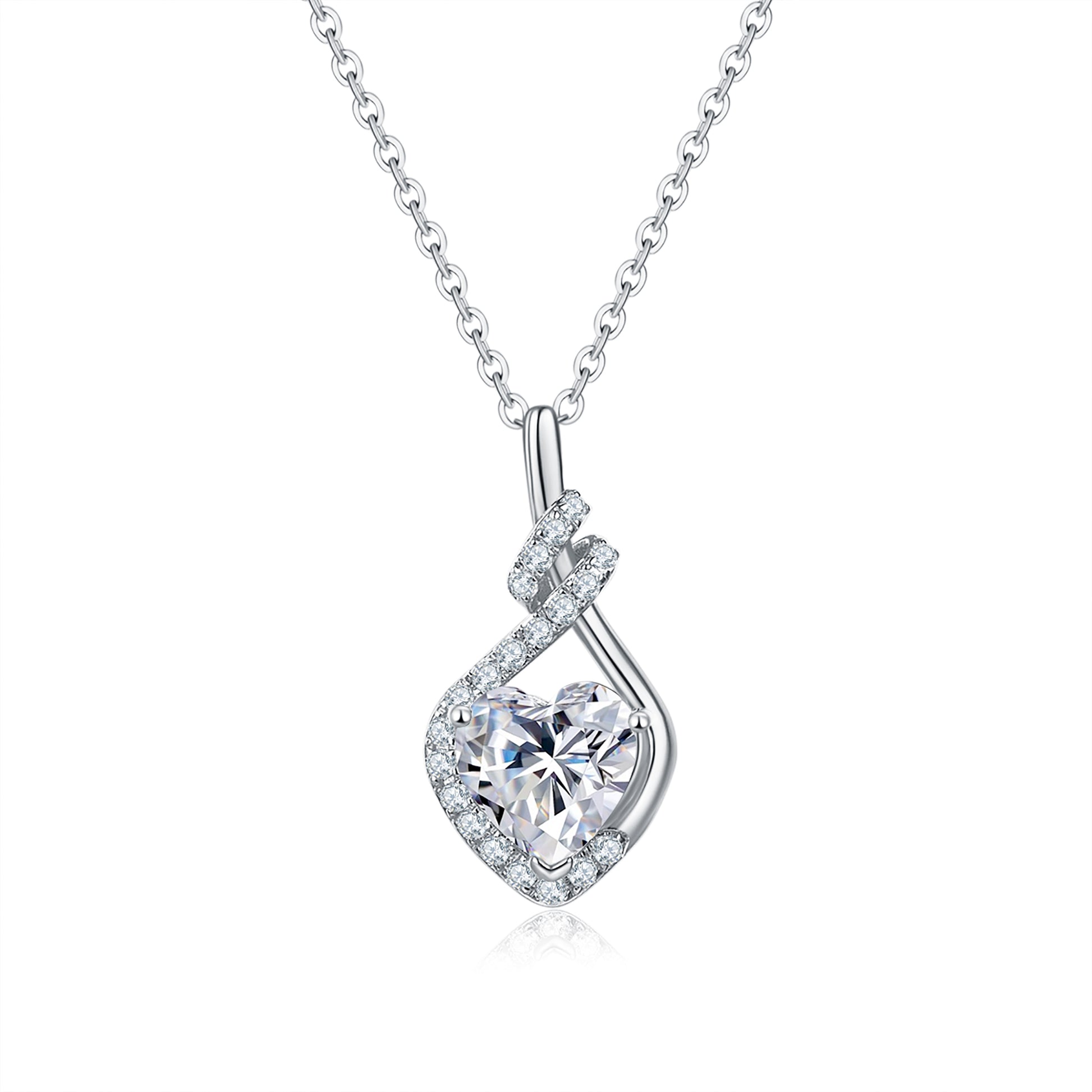 Heart Infinity Diamond Pendant
