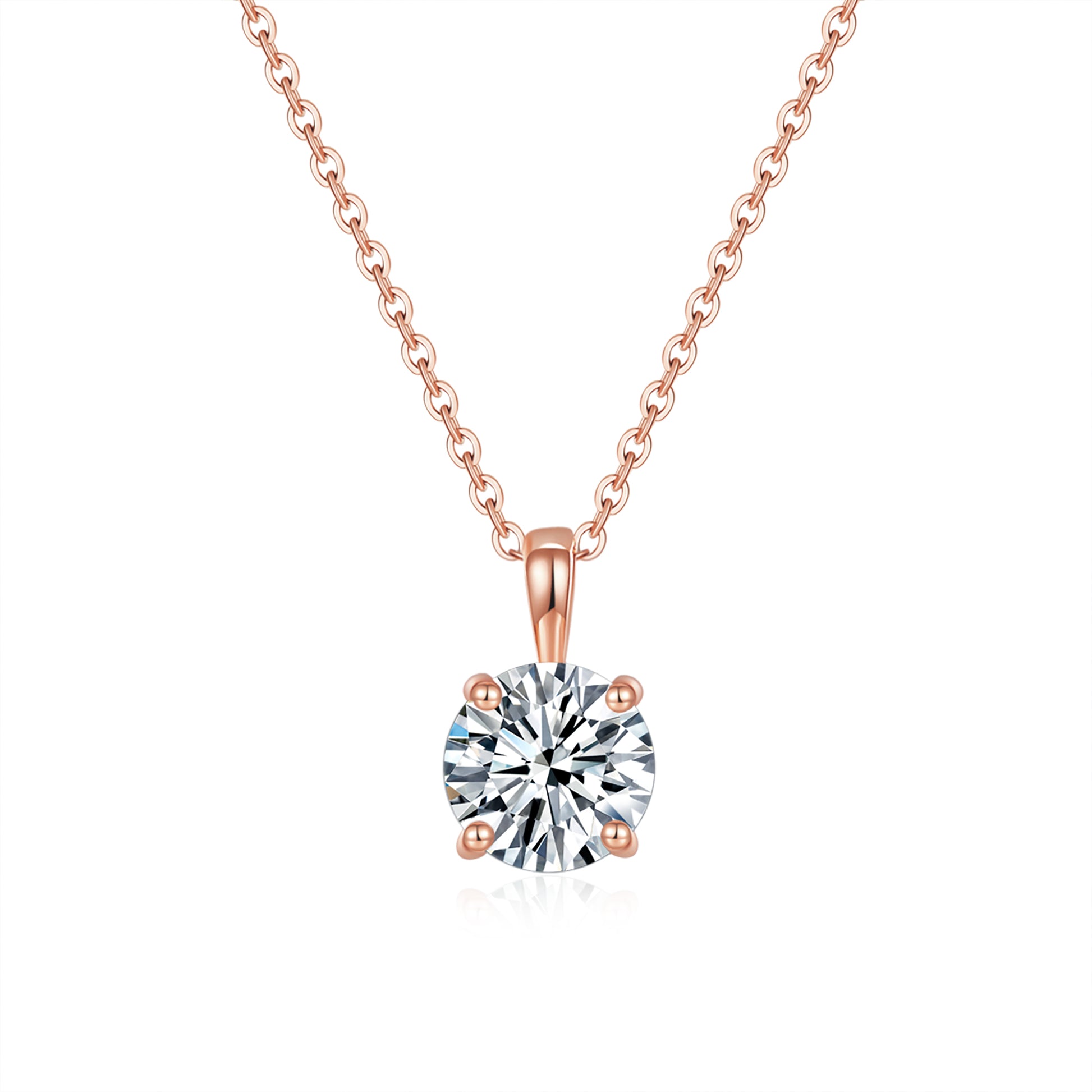 Classic Round Solitaire Diamond Pendant