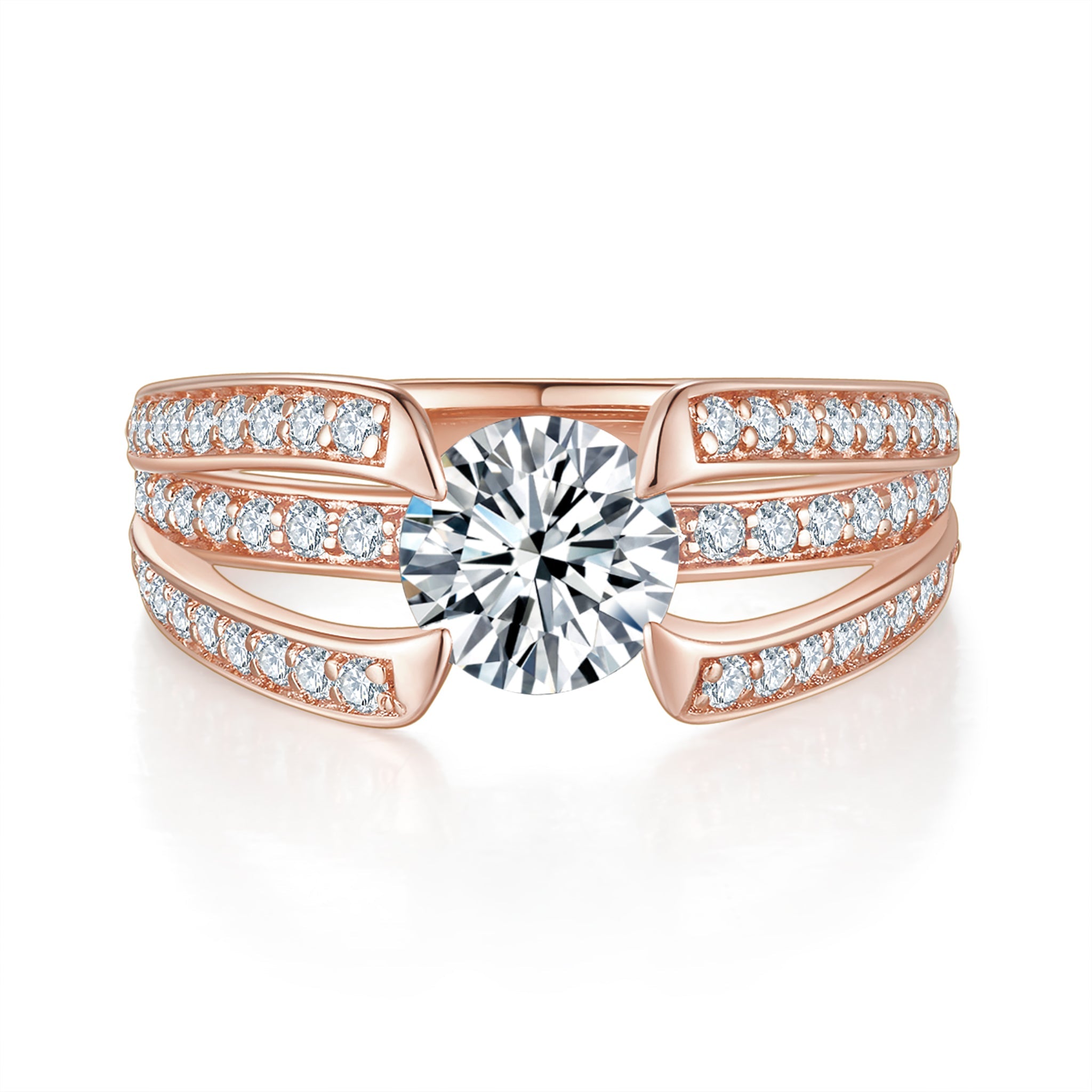 Infinity Pave Diamond Ring With 3.02 Ct. Round Shape Lab Grown Diamond (Certificate No: 743578665)