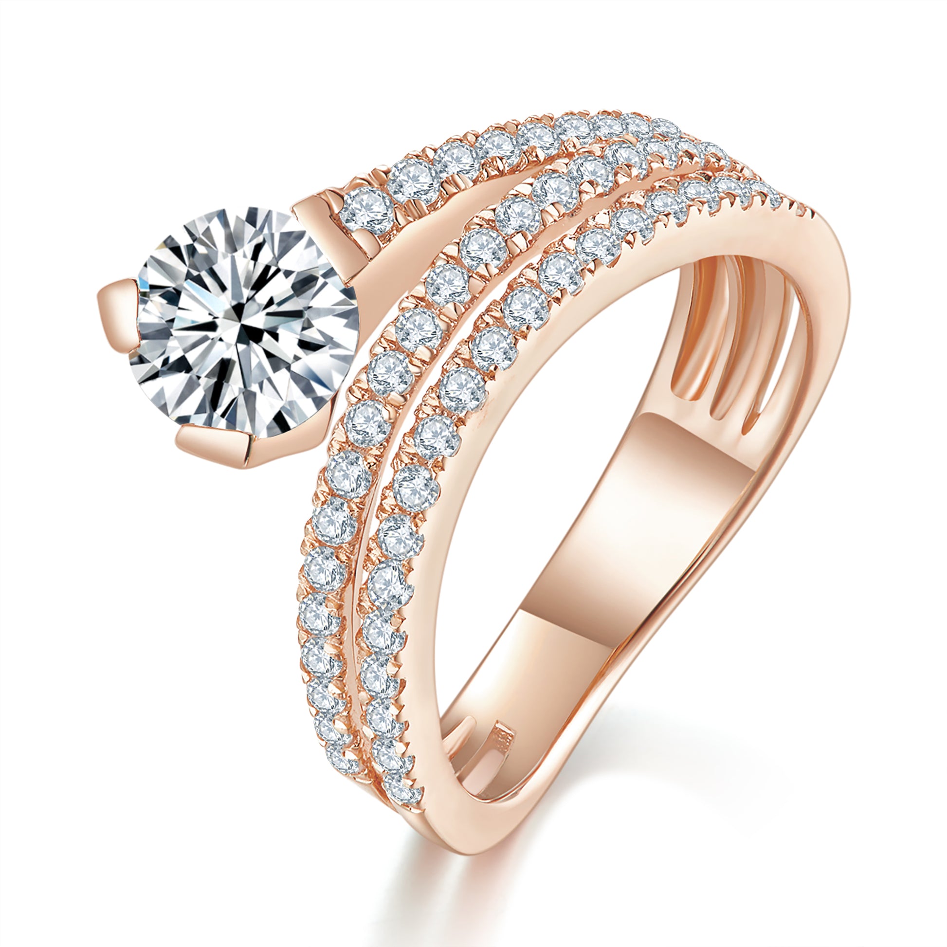 Feather Preset 1ct Diamond Ring