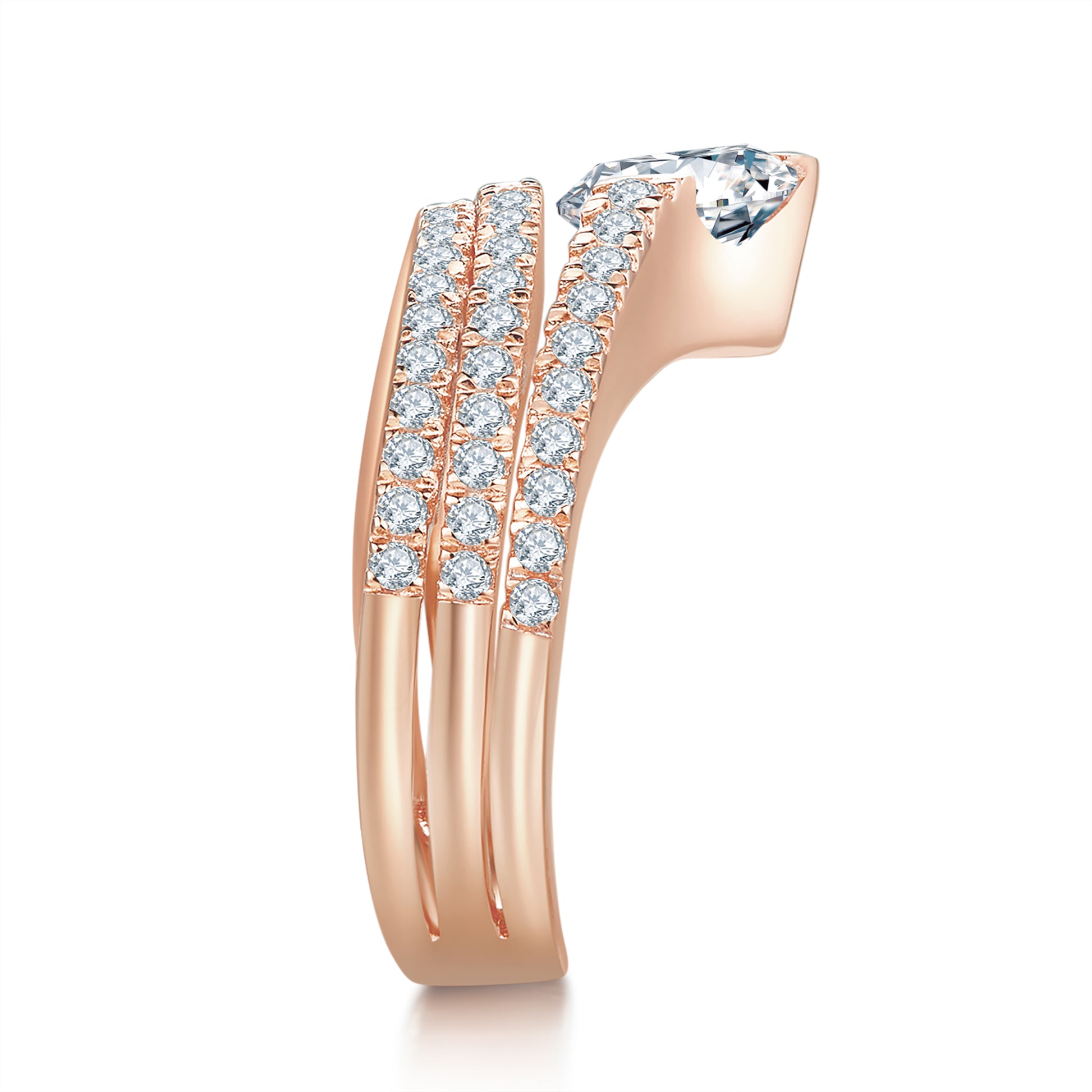 Feather Preset 1ct Diamond Ring