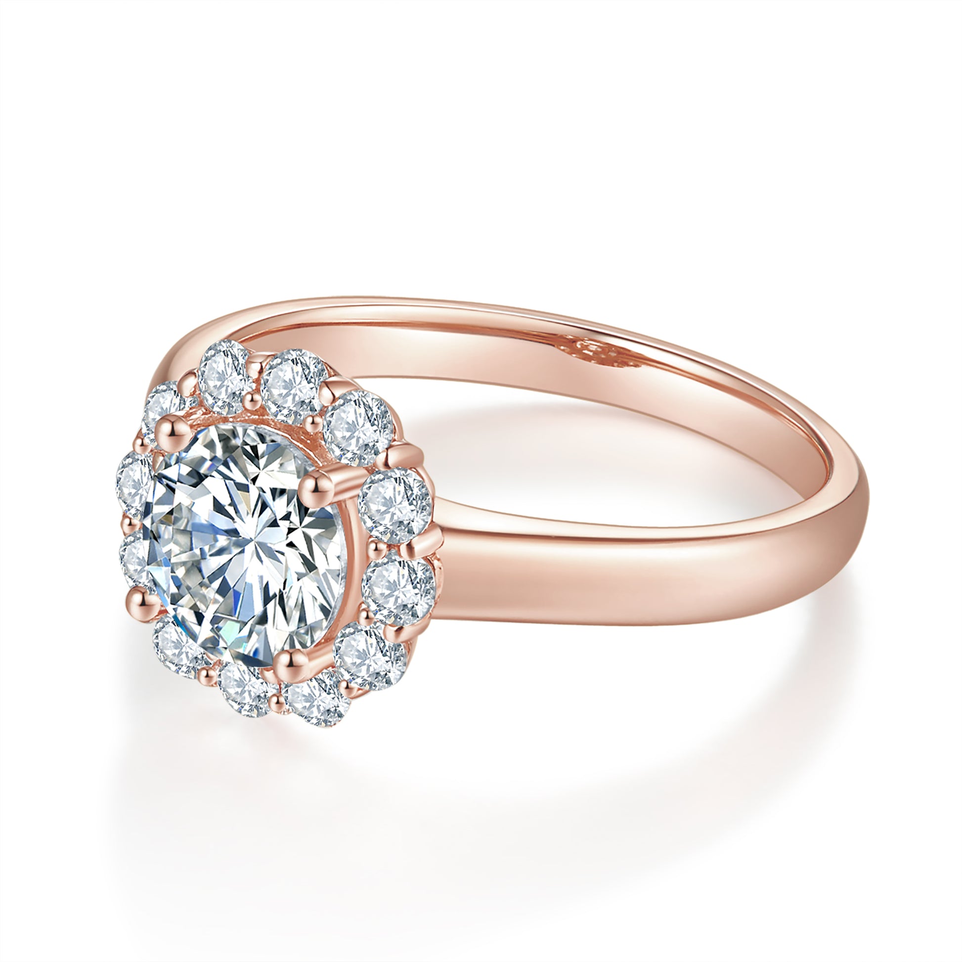 Golden Halo Preset 1ct Diamond Ring