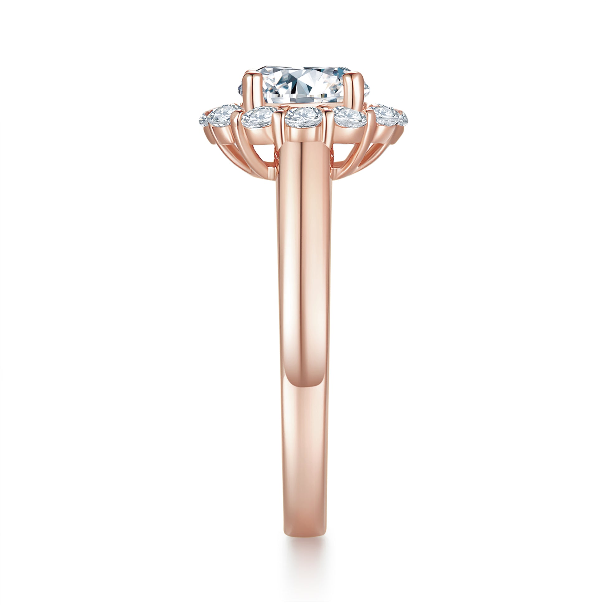 Golden Halo Preset 1ct Diamond Ring