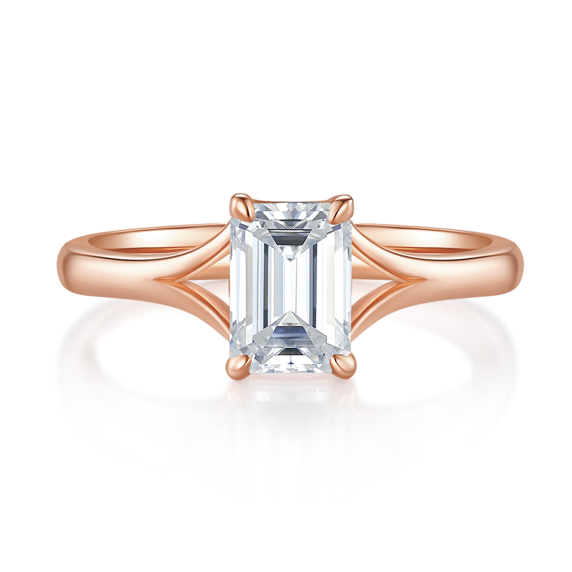 Carina Emerald Solitaire Preset 1ct Diamond Ring