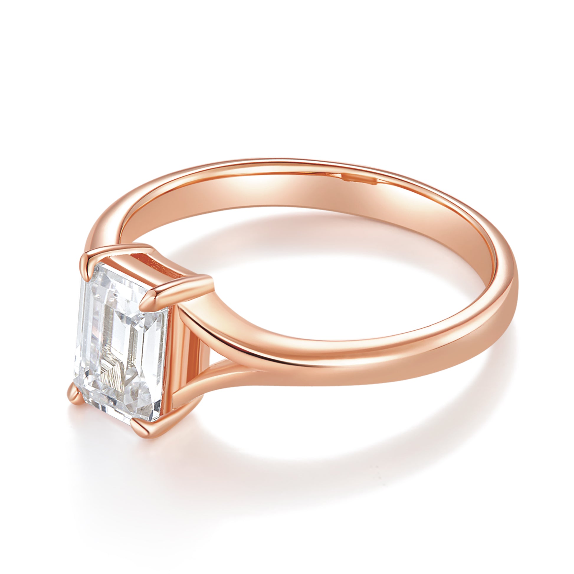 Carina Emerald Solitaire Preset 1ct Diamond Ring