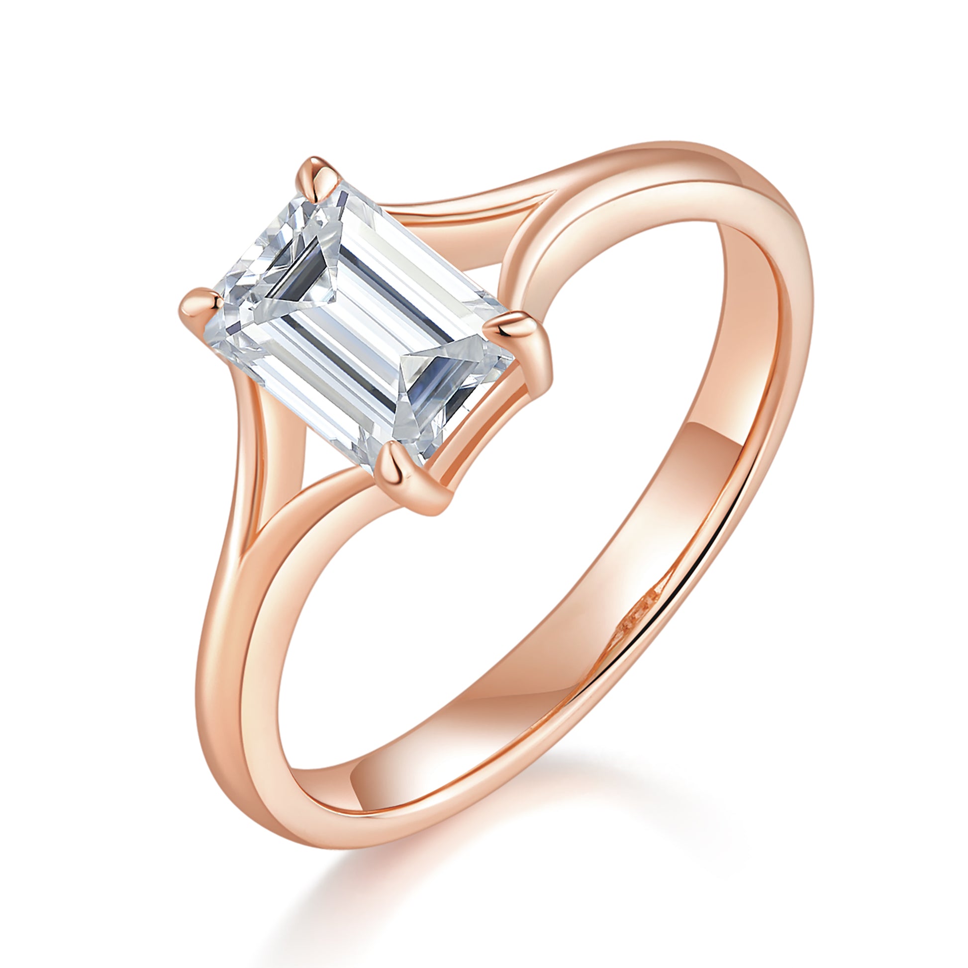 Carina Emerald Solitaire Preset 1ct Diamond Ring