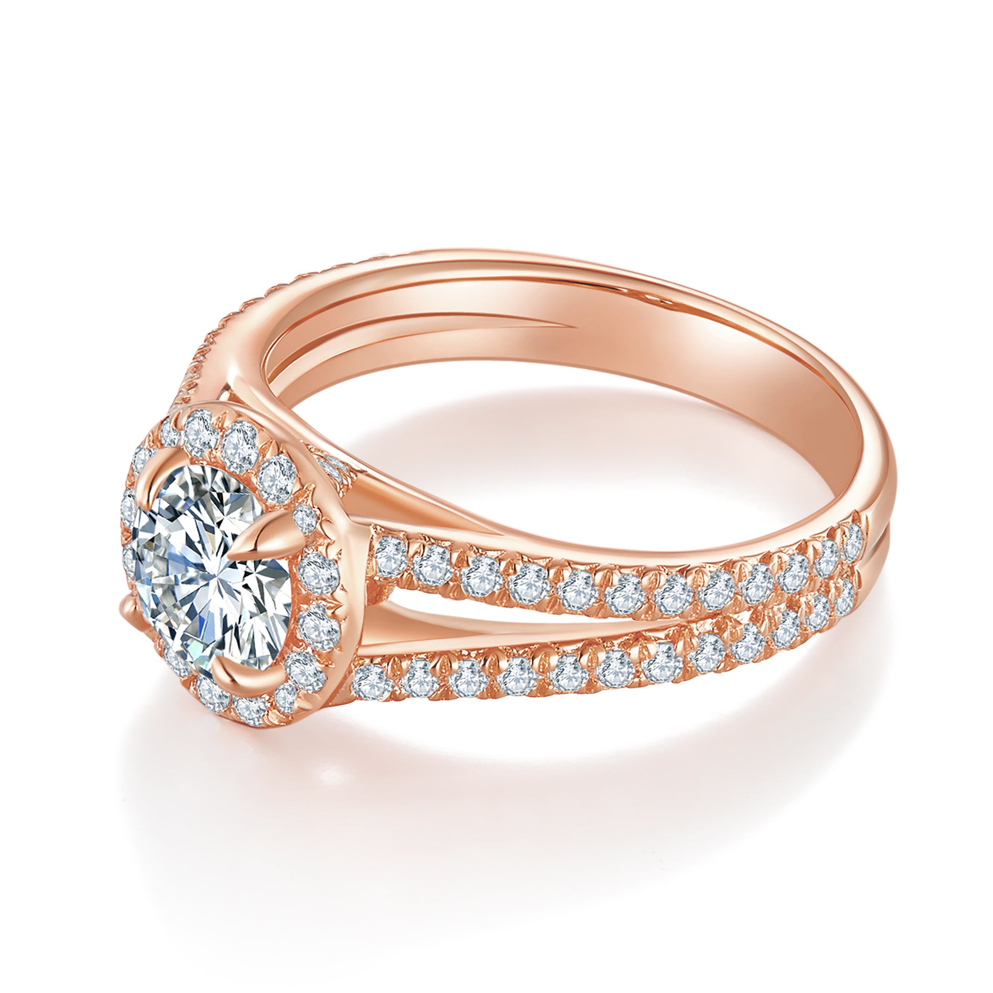 Angelina Halo Preset 1ct Diamond Ring