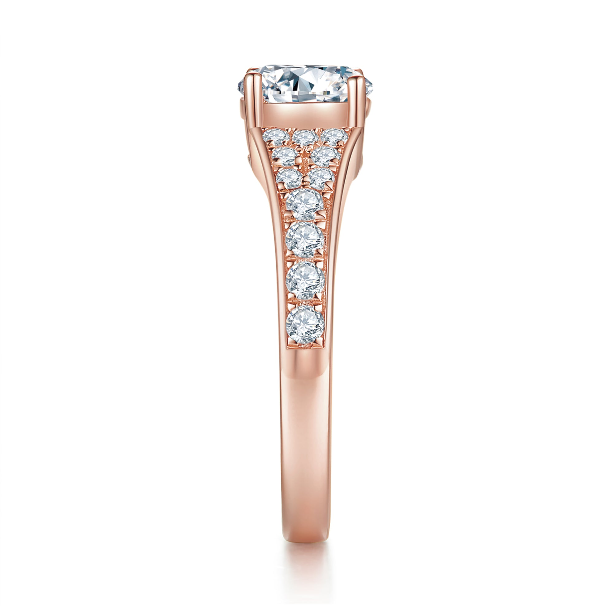 Aurora Pave Preset 1ct Diamond Ring