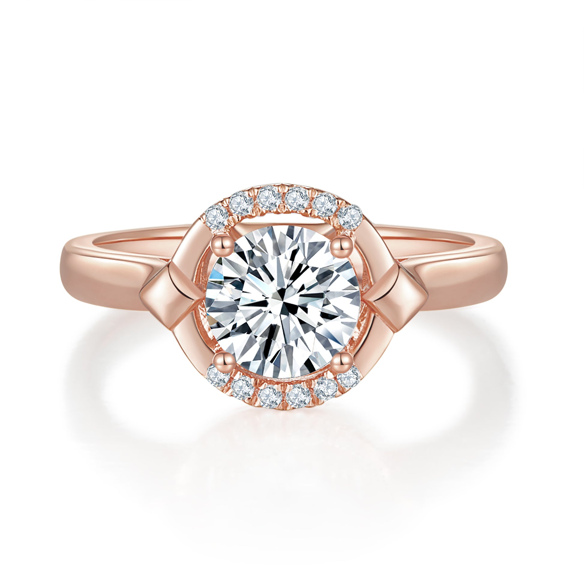 Lunar Halo Preset 1ct Diamond Ring