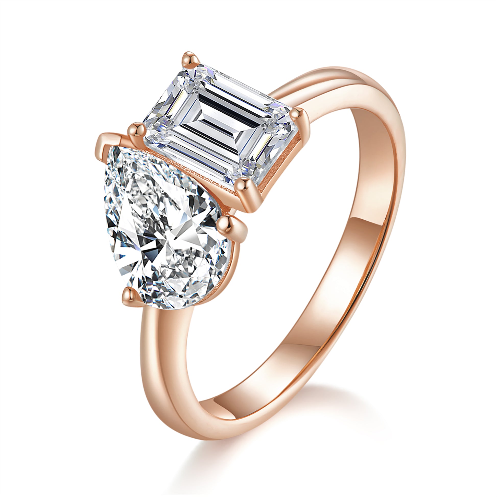 Toi Et Moi Preset 2ct Diamond Ring