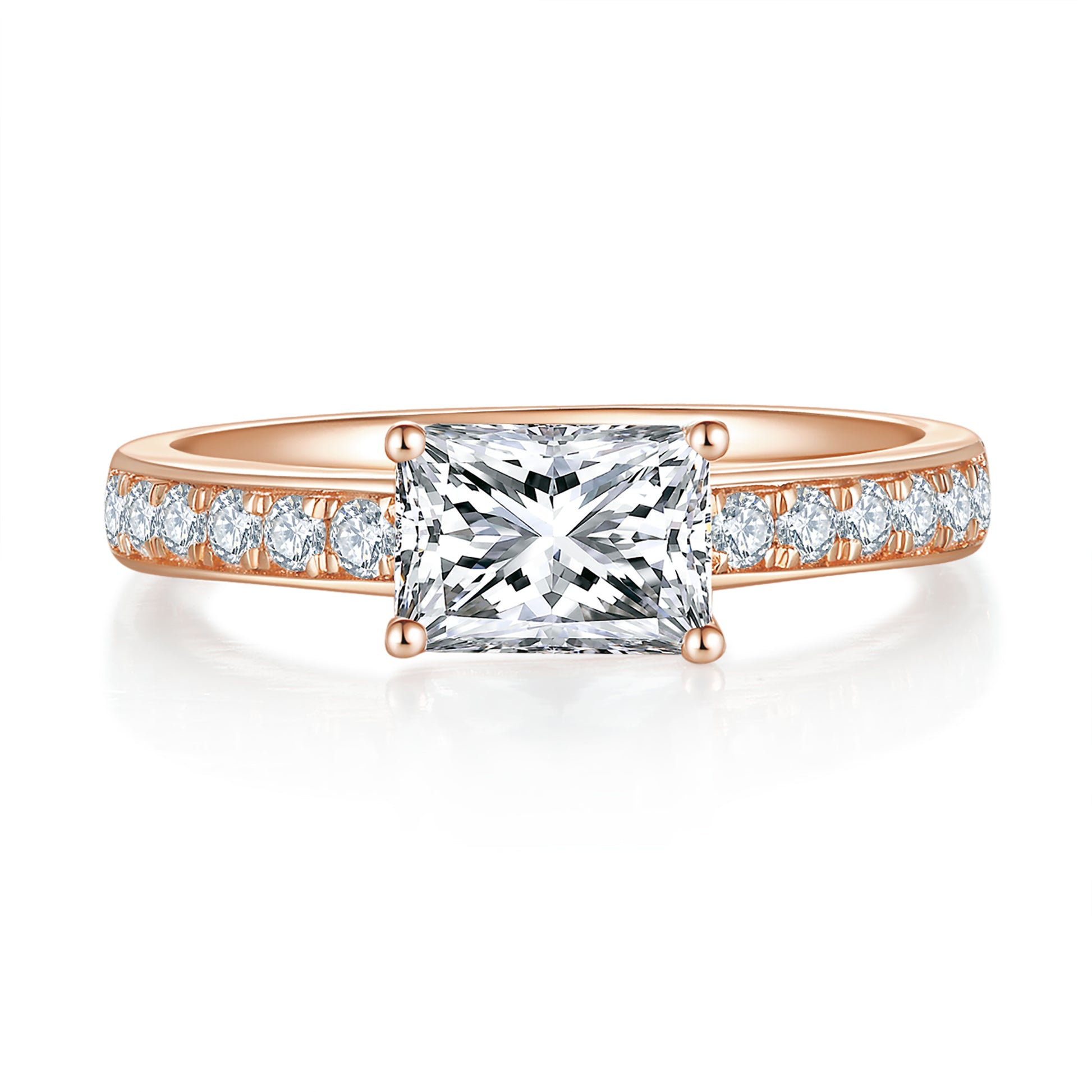 Radiance Pave 1ct Preset Diamond Ring