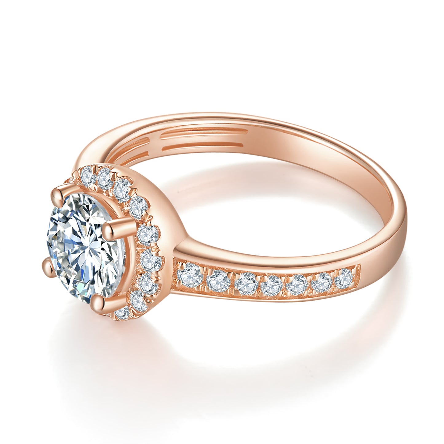 Classic Halo Diamond Ring