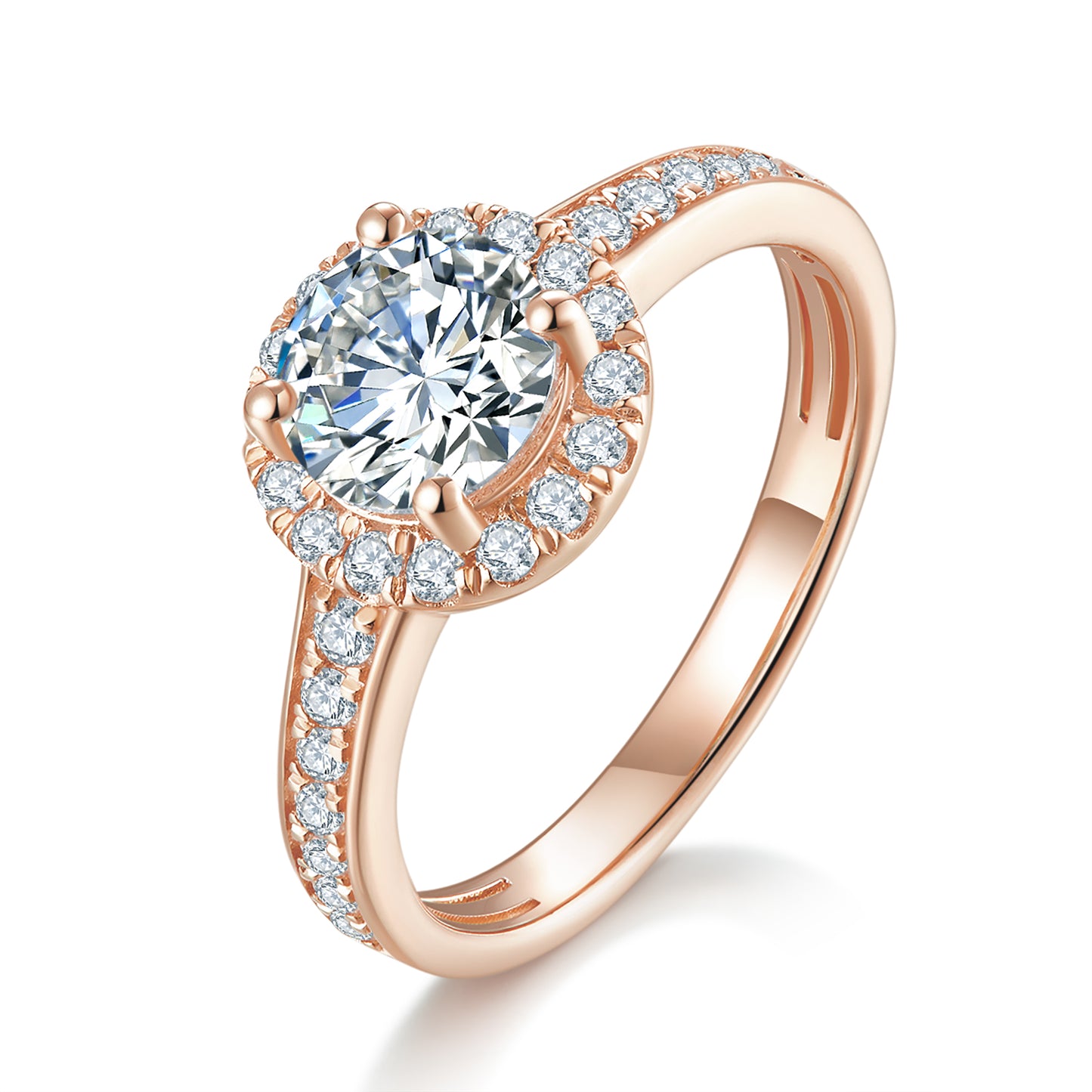 Classic Halo Diamond Ring