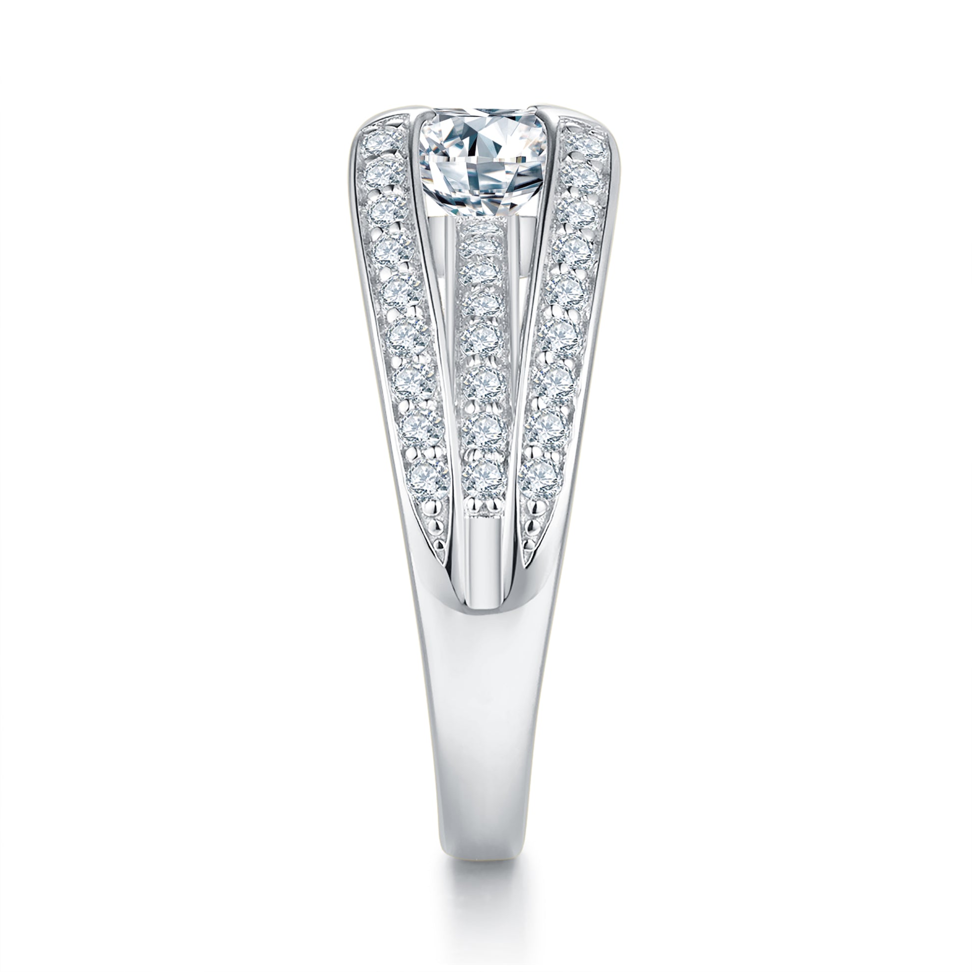 Infinity Pave Preset 1ct Diamond Ring