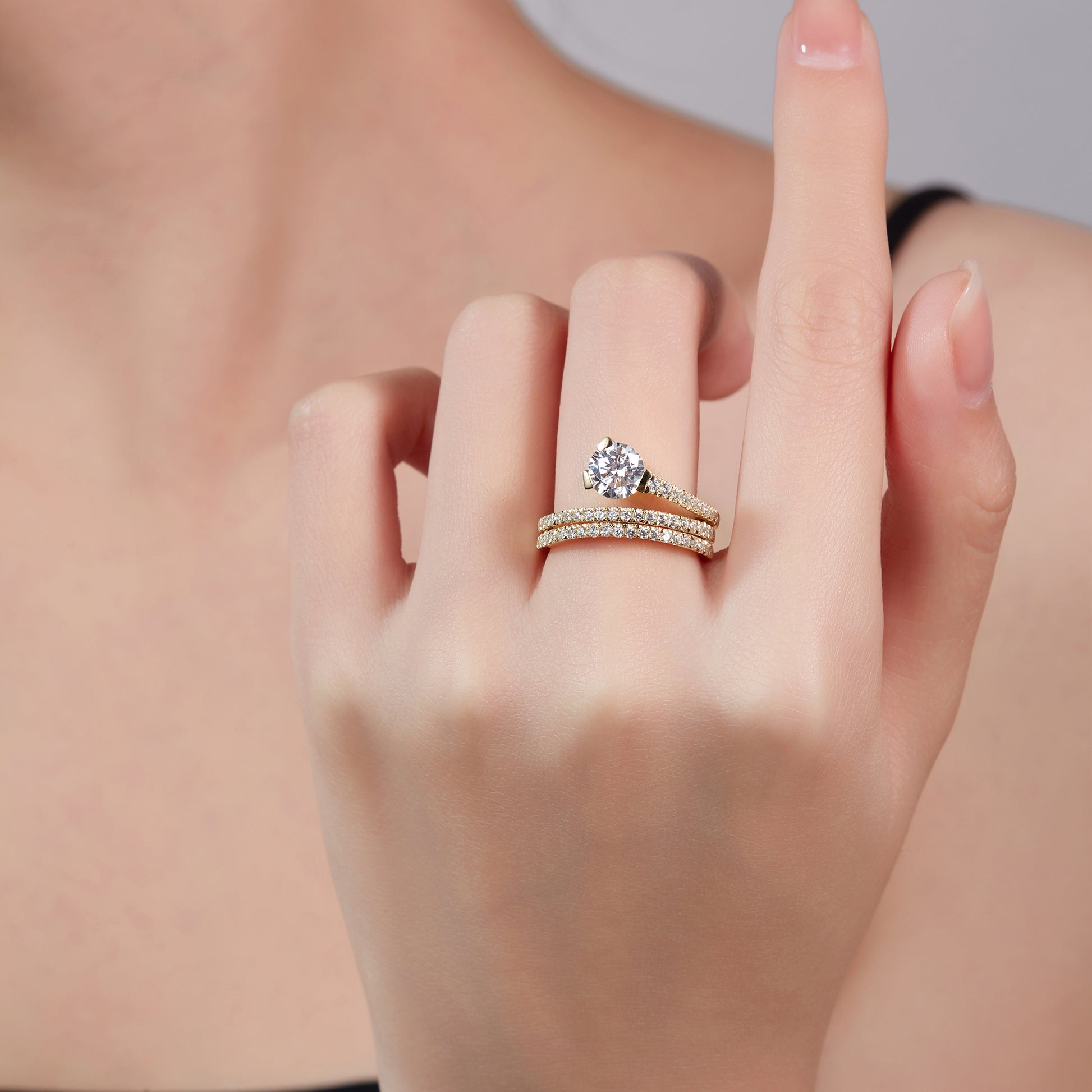 Feather Preset 1ct Diamond Ring