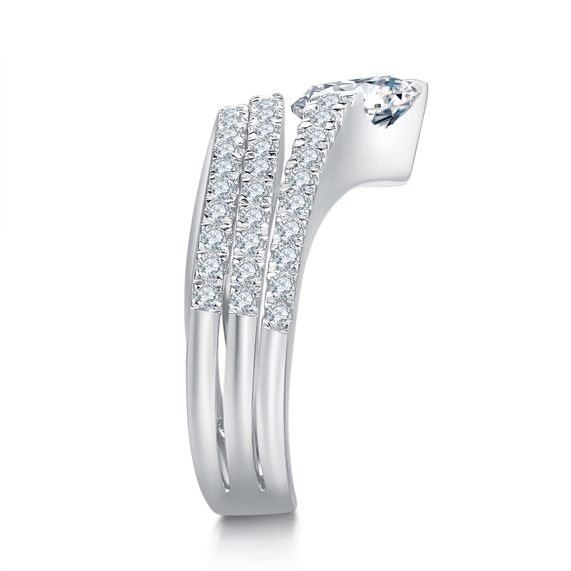 Feather Preset 1ct Diamond Ring