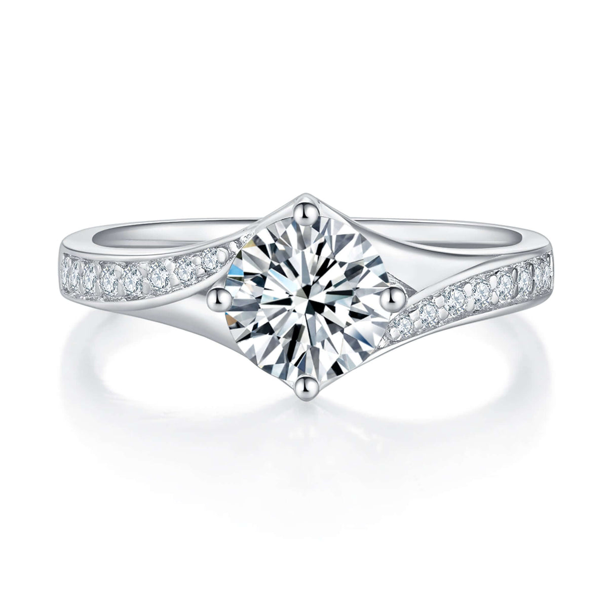 Crystal Unique Diamond Ring With 0.79 Ct. Oval Shape Lab Grown Diamond (Certificate No: 823616916)