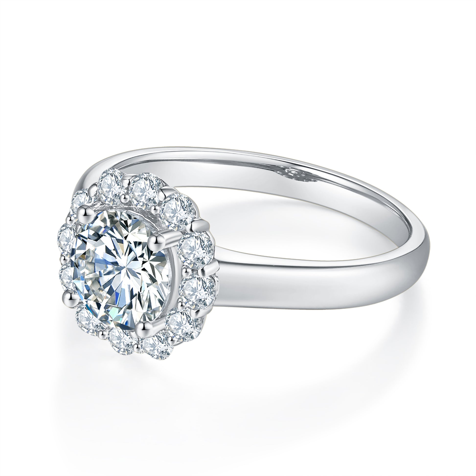 Golden Halo Preset 1ct Diamond Ring