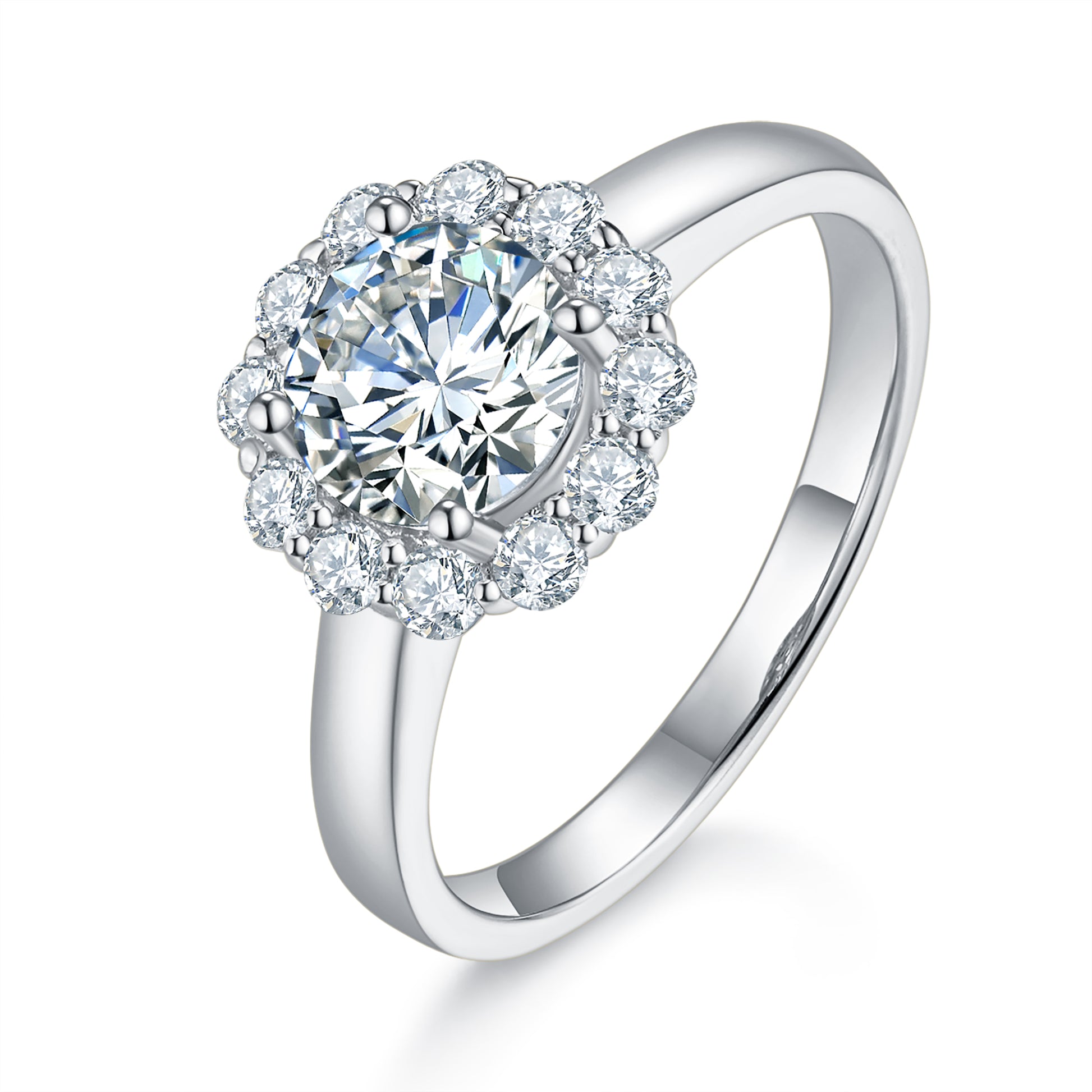 Golden Halo Preset 1ct Diamond Ring